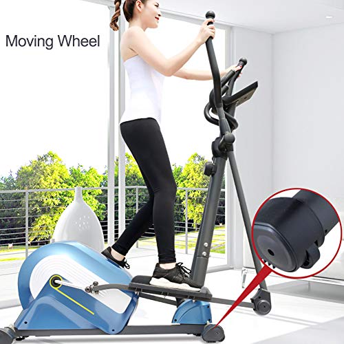 YXRPK Máquina De Correr Elíptica Bicicleta Elíptica, Dispositivo De Nivelación, Volante De Inercia De 10 Kg con Control Magnético, Pantalla Multifunción De Alta Definición