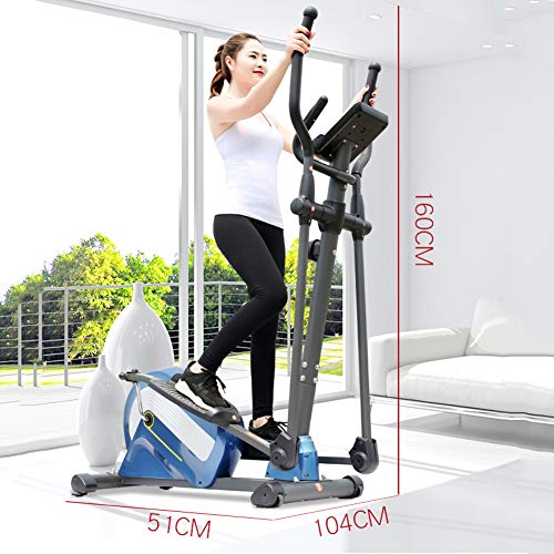 YXRPK Máquina De Correr Elíptica Bicicleta Elíptica, Dispositivo De Nivelación, Volante De Inercia De 10 Kg con Control Magnético, Pantalla Multifunción De Alta Definición