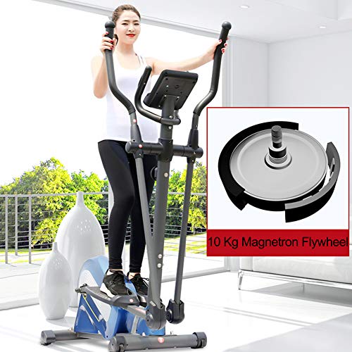 YXRPK Máquina De Correr Elíptica Bicicleta Elíptica, Dispositivo De Nivelación, Volante De Inercia De 10 Kg con Control Magnético, Pantalla Multifunción De Alta Definición