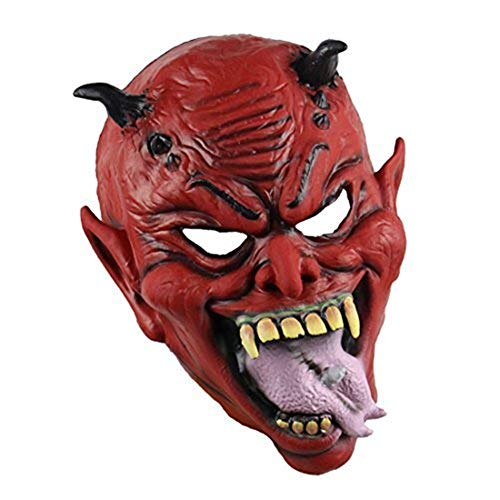YYH Máscara de Terror de Halloween Accesorios de Fiesta de Disfraces Juego de rol Infierno Diablo Decoración