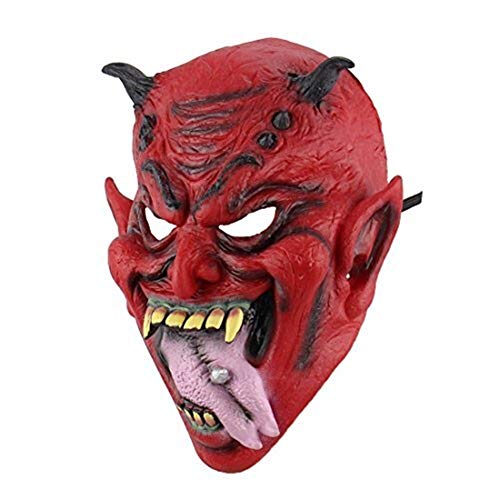 YYH Máscara de Terror de Halloween Accesorios de Fiesta de Disfraces Juego de rol Infierno Diablo Decoración