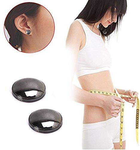 YYNN （2 Pair） Acupressure Weight Loss Magnet Earring Simple Magnetic Slimming Non Pierced Ears Earrings,for Health Care Weight Loss Earring Acupressure Weight Loss Stimulating Acupoint