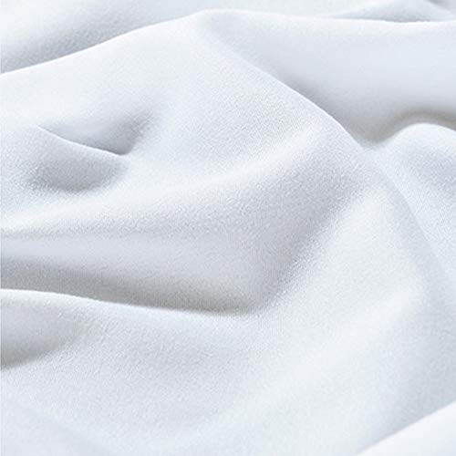 Yzki - Sábana de masaje para masaje de belleza, cubierta para sofá con orificio facial, borde de cordón elástico para todo el mundo, funda de cama de masaje suave profesional, 70 x 190 cm (blanco)