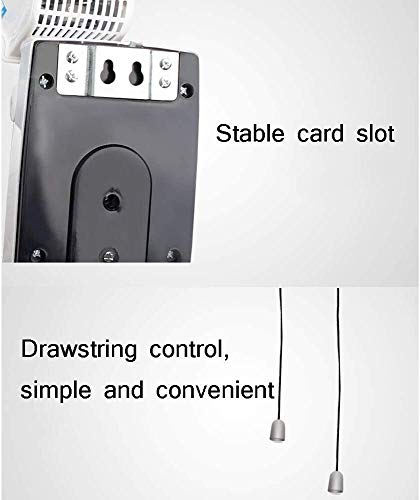 YZPFSD De Pared Ventilador de Pared HAAP Pulgadas monofásico FAN-18 montado de circulación Comercial, Izquierda y Derecha Swing de ventilación del Ventilador Comercial de hogar/Oficina - Negro