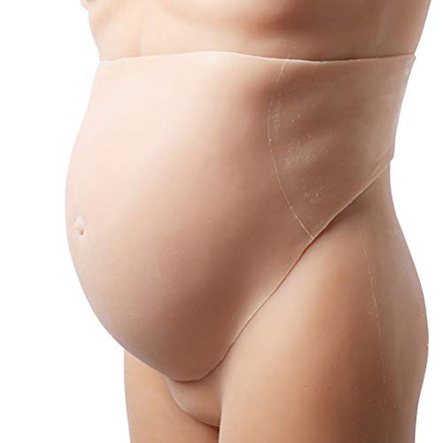 YZZ Silicona Falsa Integrada del Vientre Falso Sustituto del Actor Sustituto Embarazada S-2XL Vientre Falso De Gran Tamaño,Flesh,L