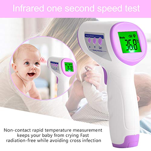 ZABERT Cuerpo Frente Oído Herramienta De Detección De Temperatura Corporal, Sin Contacto Infrarrojo_Digital_termómetro para Adulto Niño Bebé Ancianos