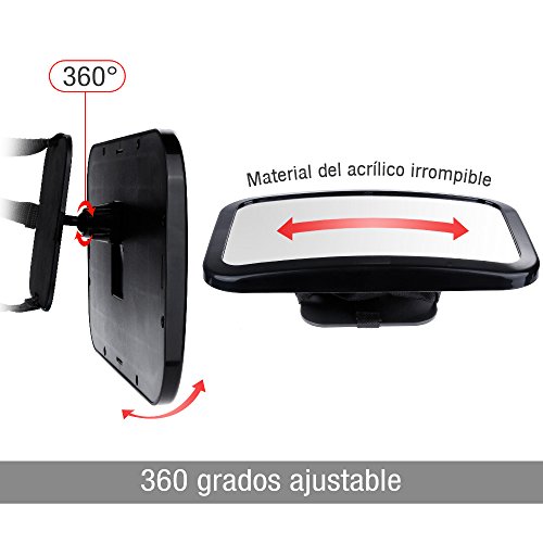 Zacro el Espejo Retrovisor para Vigilar al Bebé en el Coche