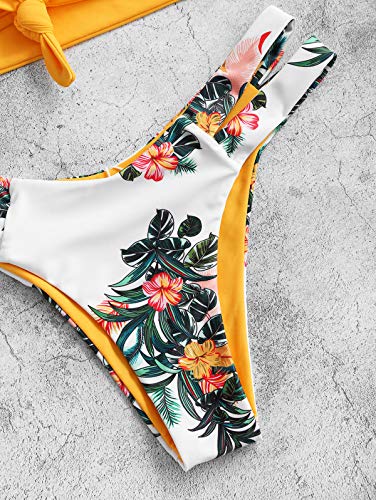 Zaful Tankini con relleno Takini Pantalones grandes de dos piezas para mujer 2019 Pato de goma amarillo. 40 EU/L