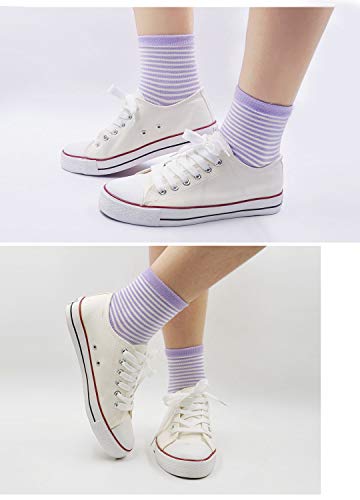 ZAKASA Calcetines para mujer con cinco dedos en los dedos de los pies, calcetines de algodón con mini calcetines