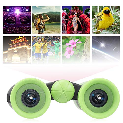 Zaloife Binoculares para Niños 8x21 Prismáticos para Niños PrismÁTicos Compacto A Prueba De Golpes para Niños Set como Regalo para Pequeños Exploradores de 4 a 12 Años (Verde)