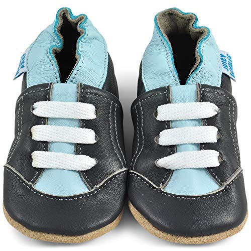 Zapatillas Bebe Niño - Zapato Bebe Niño - Zapatos Bebes - Calzados Bebe Niño - Deportivas Gris - 0-6 Meses