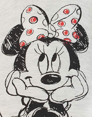 Zapatillas de casa Grises Slip-On de Disney Minnie Mouse Sketch para Mujer