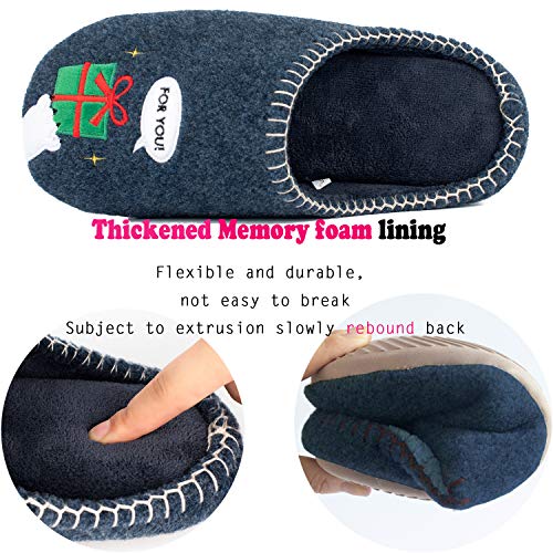 Zapatillas De Estar por Casa Mujer Invierno Espuma de Memoria Zapatillas de casa Antideslizantes Suave Pantuflas Animales Mujer Hombre