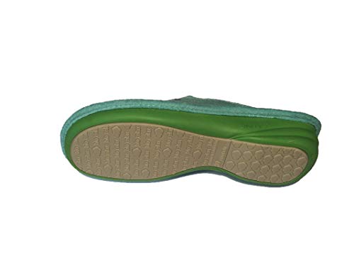 Zapatillas de Estar por casa/De Mujer/Biorelax/Primavera-Verano/Mod. Cuña 3 cms/Color Aguamar/Talla 37