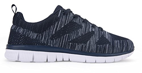 Zapatillas de Running para Hombre. Material Sintetico Ligero y Transpirable(Azul 47 EU)