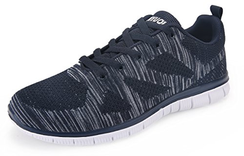 Zapatillas de Running para Hombre. Material Sintetico Ligero y Transpirable(Azul 47 EU)