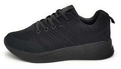 Zapatillas Deportivas Lisas Mujer Hombre Ligeras Transpirables de Malla Unisex para Correr, Caminar