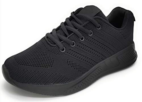 Zapatillas Deportivas Lisas Mujer Hombre Ligeras Transpirables de Malla Unisex para Correr, Caminar