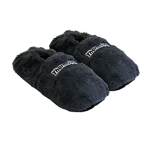 Zapatillas térmicas Pantuflas de Granos para el microondas y el Horno Talla M / EU36-40 Gris - Zapatillas para microondas Pantuflas térmicas