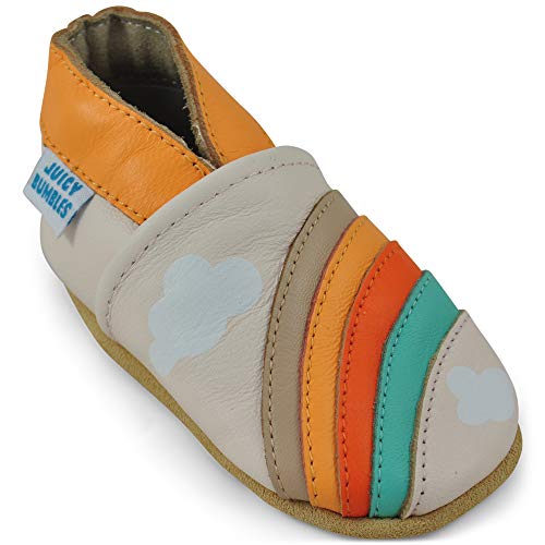 Zapatos Bebe Niña - Zapatillas Niña - Patucos Primeros Pasos - Arco Iris 6-12 Meses