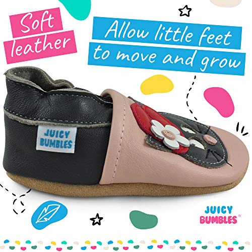 Zapatos Bebe Niña - Zapatillas Niña - Patucos Primeros Pasos - Gato Negro 12-18 Meses