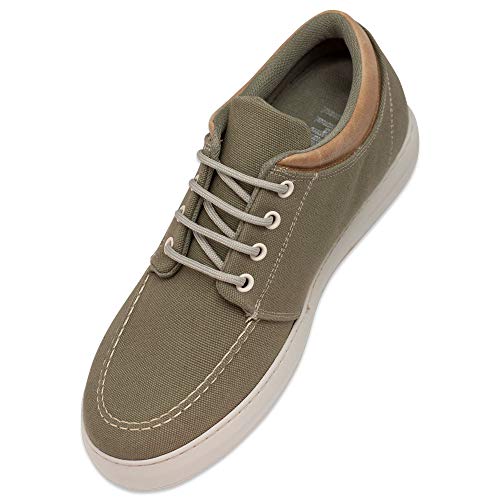 Zapatos con Alzas para Hombre. Aumentan Altura hasta 6 cm. Fabricados EN Piel. Modelo Harlem (43, Verde)