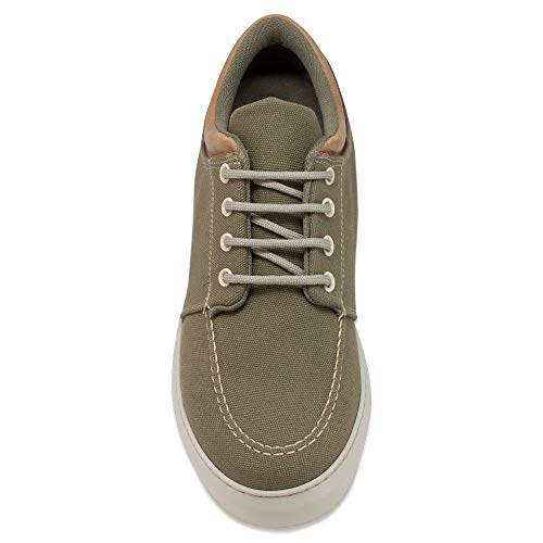 Zapatos con Alzas para Hombre. Aumentan Altura hasta 6 cm. Fabricados EN Piel. Modelo Harlem (43, Verde)