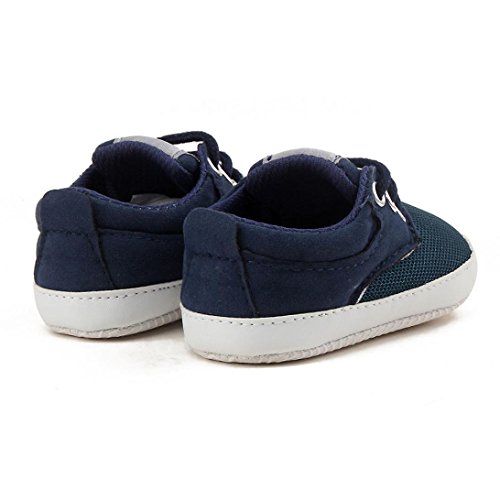 Zapatos de bebé, SHOBDW Zapatos de Unisex Bebé Niña Niño Primeros Pasos Soft-Soled Casual Soft Prewalker Zapatos (12M-18M, Azul)