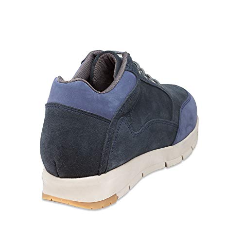 Zapatos de Hombre con Alzas Que Aumentan Altura hasta 7 cm. Fabricados en Piel. Modelo Berna Azul 42