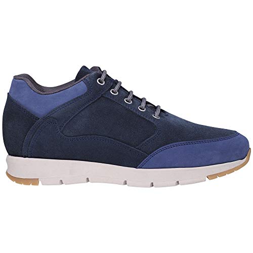 Zapatos de Hombre con Alzas Que Aumentan Altura hasta 7 cm. Fabricados en Piel. Modelo Berna Azul 42