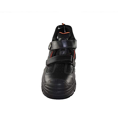 Zapatos de Trabajo Jallatte Jalkristall SAS S1P SRC Profesional de los Zapatos de la Sandalia Negro B-Stock, Tamaño:42 EU