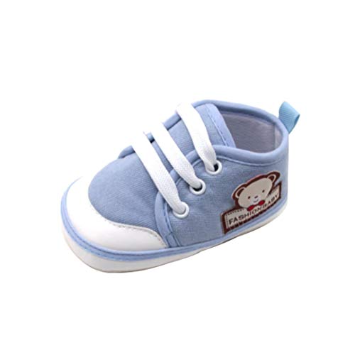 Zapatos para Unisex Bebé Niños niñas Otoño Invierno PAOLIAN Zapatos de Primeros Pasos Suela Blanda Antideslizante Bautizo Calzado de Cordones recién Nacidos Bebés Estampado de Oso