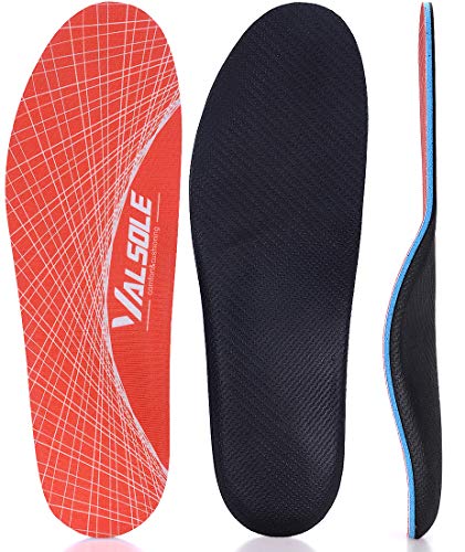 Zapatos Plantillas-Mujer-Hombre-arco-soporte Ortopédicas Plantillas Alivio del dolor en el pie para la fascitis plantar, pie plano, espolones en el talón (38-39 EU (250mm), Orange-V125)