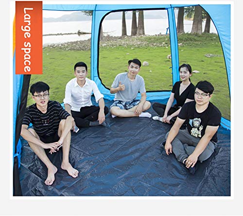 ZAQI Tiendas Campafia Gran Tienda instantánea for 4-5 Personas, Refugio for Tiendas al Aire Libre/for Acampar/excursiones for niños, Resistente al Agua Plegable Resistente, Azul