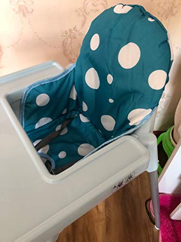 ZARPMA bebe Cojines para de Ikea Antilop Trona ,Lavable, Plegable, Silla Alta Cojines para Bebé,No Incluye Trona y CinturóN de Seguridad