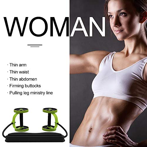 ZCED AB Roller Wheel Entrenador De Músculos Abdominales Multifuncional Fitness Body Building Brazo Cintura Pierna Ejercicio Pull Rope Fitness Machine