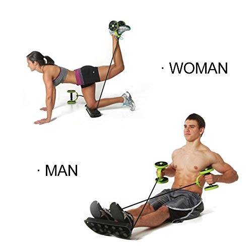 ZCED AB Roller Wheel Entrenador De Músculos Abdominales Multifuncional Fitness Body Building Brazo Cintura Pierna Ejercicio Pull Rope Fitness Machine