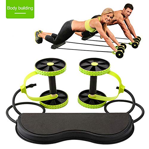 ZCED AB Roller Wheel Entrenador De Músculos Abdominales Multifuncional Fitness Body Building Brazo Cintura Pierna Ejercicio Pull Rope Fitness Machine