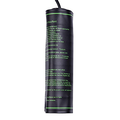 zebroau Manta Termica para Plantas De Semillero Calentadora De Cultivo, Calefactor Incubadoras para Animales Y Reptiles, Duradera Impermeable, 100 Segura, para La Germinación De Sembrados