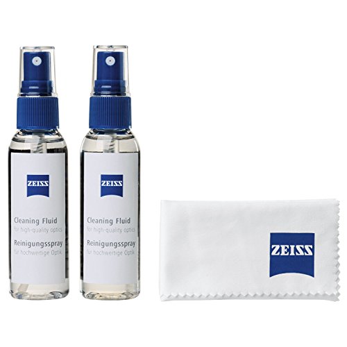 Zeiss Reinigungsspray 2 x 60 ml + Mirkofasertuch 18 x 18 cm Spray Limpiador, Neutro