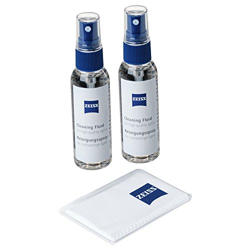 Zeiss Reinigungsspray 2 x 60 ml + Mirkofasertuch 18 x 18 cm Spray Limpiador, Neutro
