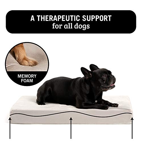 ZENAPOKI Cama para Perros Ortopédica M - Cojines para Perros Espuma con Memoria - Cesta Perro Gel Regulador de Temperatura - Manta Removible Resistente al Agua Lavable en Lavadora