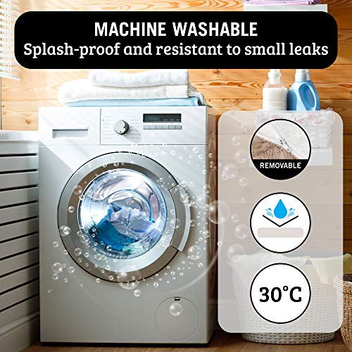 ZENAPOKI Cama para Perros Ortopédica M - Cojines para Perros Espuma con Memoria - Cesta Perro Gel Regulador de Temperatura - Manta Removible Resistente al Agua Lavable en Lavadora