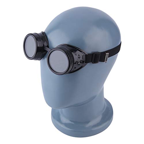 ZengBus Gafas cibernéticas profesionales Gafas Steampunk Soldadura vintage Punk Gótico Victoriano Deportes al aire libre Gafas de sol de bicicleta - Negro