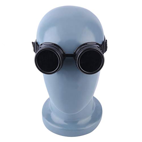 ZengBus Gafas cibernéticas profesionales Gafas Steampunk Soldadura vintage Punk Gótico Victoriano Deportes al aire libre Gafas de sol de bicicleta - Negro