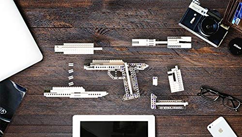 Zenghh Bloques de Construcción de puzzle fresco bricolaje Moc MK11 Rifle del Ejército del juguete del kit de emisiones diseño de la bala militar SWAT soldado arma pequeña modelo 3D Diamond mecánica ar