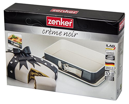 Zenker 7821 Spring Forma Rectangular con caño – Crème Noir, 28 x 18 x 7 cm