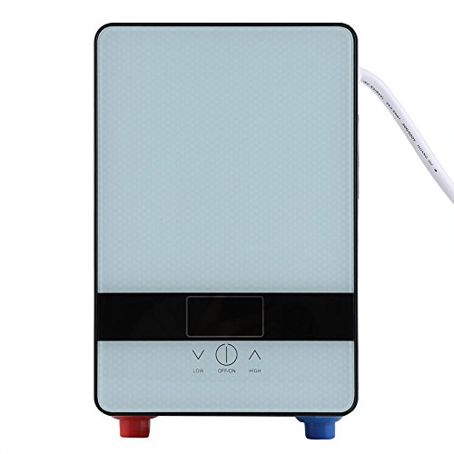 Zerodis 6500W Calentador de Agua sin Tanque eléctrico para Calentador de Agua instantáneo con Alcachofa de Ducha para baño en casa