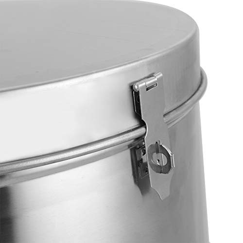 Zerone Acero Inoxidable Extractor de Miel Manual, 2 Marco or4 Marco,Gran Capacidad Extractor de Miel de Abejas Separador de Miel, Equipo de Apicultura (Dos Marcos)