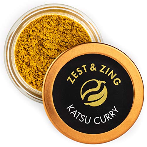 Zest & Zing Katsu Curry (Molido), Tarro De Especias De 24 G: Mezclas De Especias De Curry Premium De Zest & Zing. Tarros De Especias Más Frescos, Convenientes Y Apilables. 128 g